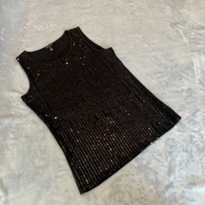 George Women's Sequin Top Shirt Small